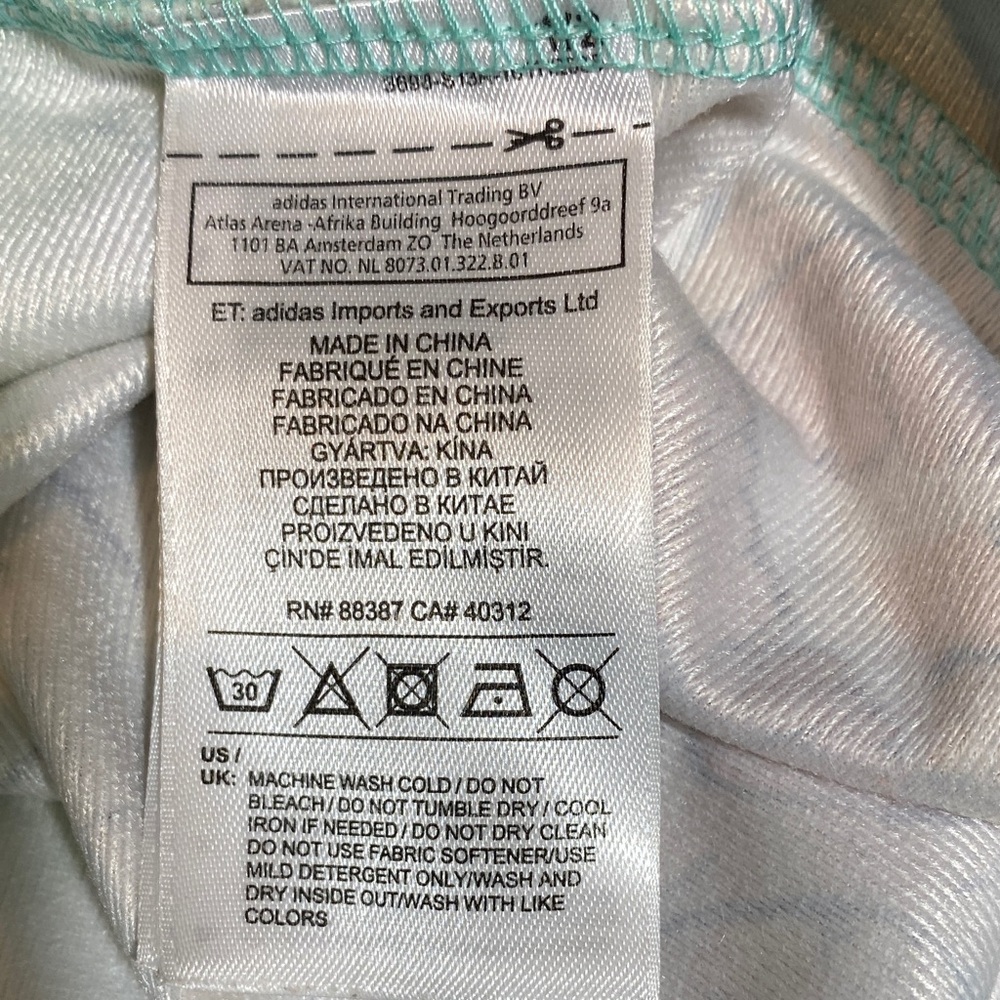 Adidas FARM Rio “Butterfly Rainbow” print Athletic Shorts - Women size-small - Picture 4 of 5